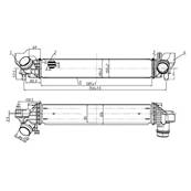 Intercooler pour BMW Serie 2 F45/F46 ACTIVE TOURER 2014-2017, OEM: 17517617597, Neuf