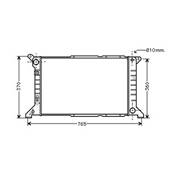 Radiateur de refroidissement moteur pour FORD TRANSIT Mk5 1994-2000, OEM: 1671826, Neuf