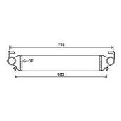 Intercooler pour FIAT 500X 2015-2018, OEM: 51965901, Neuf
