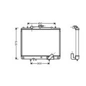 Radiateur de refroidissement moteur pour MITSUBISHI L200 III ph.2 2001-2005, OEM: MR571147, Neuf