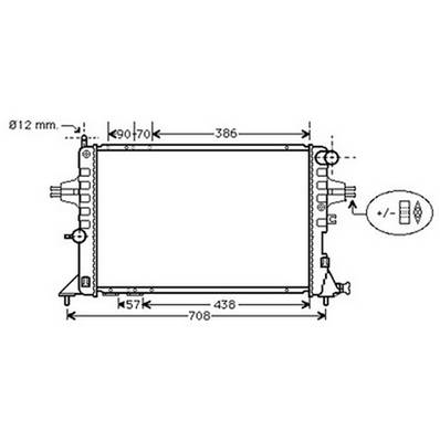 Radiateur de refroidissement moteur pour OPEL ASTRA G 1998-2004, OEM: 9192578, Neuf