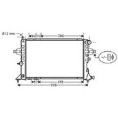 Radiateur de refroidissement moteur pour OPEL ASTRA G 1998-2004, OEM: 9192578, Neuf