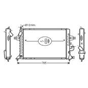 Radiateur de refroidissement moteur pour OPEL ZAFIRA A 1999-2005, OEM: 1300209, Neuf