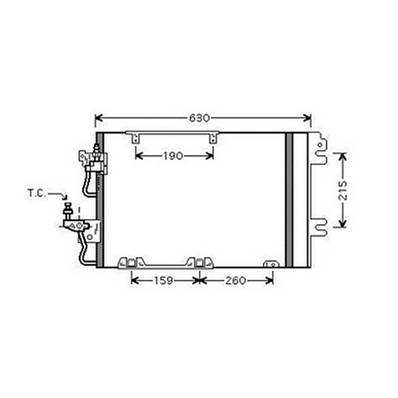 Condenseur de Climatisation pour OPEL ASTRA H 2004-2007, OEM: 93178959, Neuf