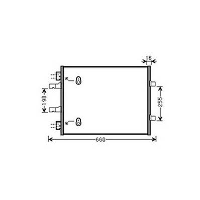 Condenseur de Climatisation pour RENAULT TRAFIC II ph.2 2006-2014, OEM: 4419021, Neuf
