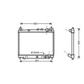 Radiateur de refroidissement moteur pour TOYOTA YARIS I ph.1 1999-2003, OEM: 1640021060, Neuf