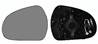 Miroir Glace rétroviseur gauche pour PEUGEOT 207 CC phase 2, 2009-2015, asphérique, à clipser, Neuf