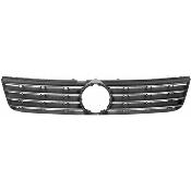 Grille radiateur centrale pour VOLKSWAGEN PASSAT B5 ph. 1 1996-2000, moulure chromée, noire, Mod. S.W, Neuve