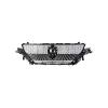 Grille de calandre pour PEUGEOT 308 III phase 1 depuis 2021, noire brillante, avec bords chromés, avec trous radar, Neuve