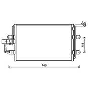Condenseur de Climatisation pour SKODA OCTAVIA I ph.1 1997-2000, OEM: 1J0820411D, Neuf