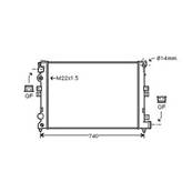 Radiateur de refroidissement moteur pour CITROËN JUMPER I ph.1 1994-2002, OEM: 1301P3, Neuf