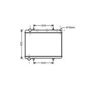 Radiateur de refroidissement moteur pour PEUGEOT 307 ph.2 2005-2008, OEM: 1330K1, Neuf