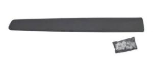 Moulure baguette latérale sur porte avant droite pour CITROËN BERLINGO II phase 3, 2015-2018, Noire, gaufrèe, Neuve