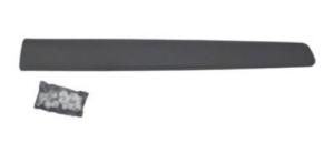 Moulure baguette latérale sur porte avant gauche pour CITROËN BERLINGO II phase 3, 2015-2018, Noire, gaufrèe, Neuve