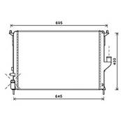 Radiateur de refroidissement moteur pour DACIA SANDERO I 2008-2012, OEM: 8200735039, Neuf