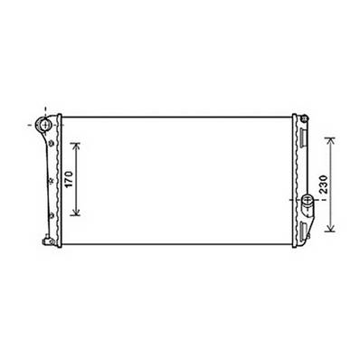 Radiateur de refroidissement moteur pour LANCIA MUSA 2004-2007, OEM: 51814597, Neuf