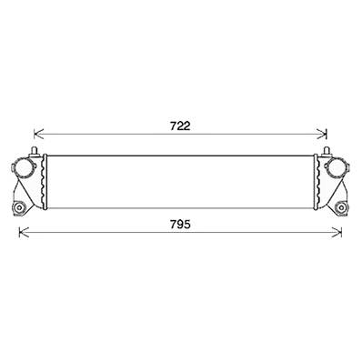 Intercooler pour FIAT SEDICI depuis 2007, OEM: 71746638, Neuf