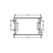Radiateur de refroidissement moteur pour FIAT MULTIPLA 2004-2010, OEM: 51767821, Neuf