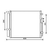 Condenseur de Climatisation pour HYUNDAI SANTA FE II ph.2 2010-2012, OEM: 976062W000, Neuf