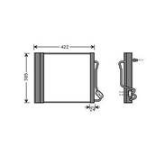 Condenseur de Climatisation pour SMART FORTWO CABRIO 450 2000-2007, OEM: Q0001632V004000000, Neuf