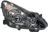 Phare Optique avant droit pour OPEL CORSA D phase 1, 2006-2010, H7+H1+H1, fond noir, éclairage