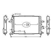 Radiateur de refroidissement moteur pour OPEL ASTRA H 2004-2007, OEM: 1300269, Neuf