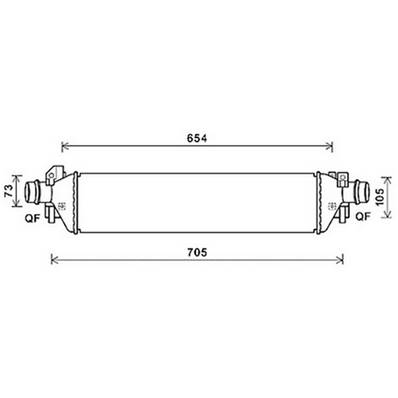 Intercooler pour OPEL MOKKA I 2013-2016, OEM: 1302264, Neuf
