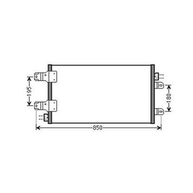 Condenseur de Climatisation pour OPEL MOVANO II 2010-2019, OEM: 2765000Q0B, Neuf