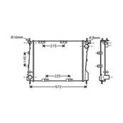 Radiateur de refroidissement moteur pour RENAULT CLIO III ph.1 2005-2009, OEM: 8200489879, Neuf