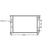 Radiateur de refroidissement moteur pour VOLKSWAGEN GOLF III 1991-1997, OEM: 1H0121253AK, Neuf