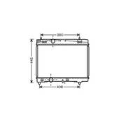 Radiateur de refroidissement moteur pour TOYOTA YARIS III ph.1 2011-2014, OEM: 164000Q040, Neuf