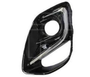 Grille gauche pare-chocs avant pour FORD PUMA depuis 2019, avec siège antibrouillard, moulure chromée, Mod. Titanium, Neuve