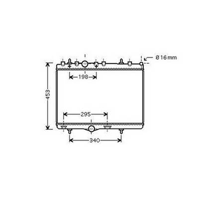Radiateur de refroidissement moteur pour CITROËN C3 AIRCROSS 2017-2021, OEM: 133089, Neuf