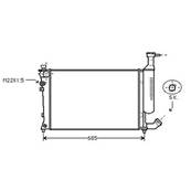 Radiateur de refroidissement moteur pour PEUGEOT PARTNER I ph.1 1996-2002, OEM: 1330E1, Neuf