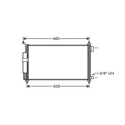 Condenseur de Climatisation pour NISSAN JUKE I ph.1 2010-2014, OEM: 92100AX80B, Neuf