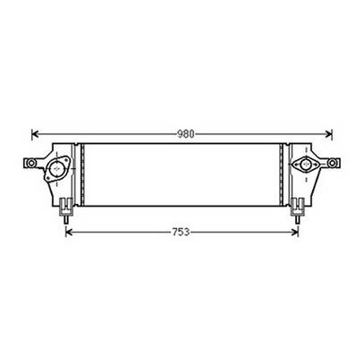 Intercooler pour NISSAN QASHQAI I ph.1 2007-2010, OEM: 14461JD50A, Neuf