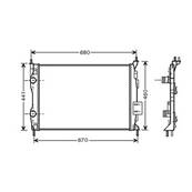 Radiateur de refroidissement moteur pour NISSAN QASHQAI I ph.2 2010-2014, OEM: 21400JD000, Neuf
