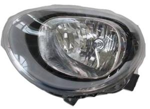 Phare gauche pour FIAT 500X depuis 2023, H4, avec prédisposition pour réglage électrique, sans moteur, noir, Neuf