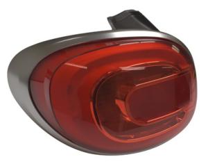 Feu arrière gauche à LED pour FIAT 500L Trekking, 2013-2017, cadre satiné, Neuf