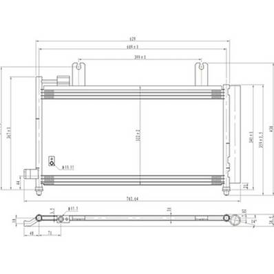 Condenseur de Climatisation pour FIAT SEDICI depuis 2007, OEM: 71750369, Neuf