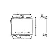Radiateur de refroidissement moteur pour HYUNDAI GETZ ph.1 2002-2005, OEM: 253101C356, Neuf