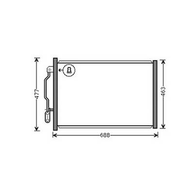 Condenseur de Climatisation pour MERCEDES CLASSE S 2005-2009 (W221), OEM: A2215001354, Neuf