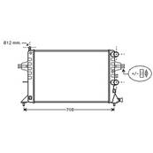 Radiateur de refroidissement moteur pour OPEL ASTRA G 1998-2004, OEM: 93177120, Neuf