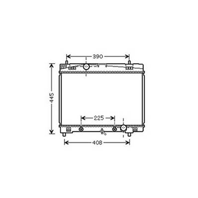 Radiateur de refroidissement moteur pour TOYOTA YARIS II ph.1 2005-2009, OEM: 1640021300, Neuf