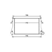 Intercooler pour VOLKSWAGEN GOLF VII ph.1 2012-2016, OEM: 5Q0145803K, Neuf