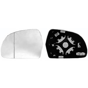 Miroir Glace rétroviseur gauche pour AUDI A3 II ph.2 SPORTBACK 2008-2010, dégivrant, asphérique