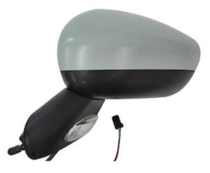 Rétroviseur gauche électrique pour CITROËN C3 II phase 2 2013-2016, convexe, dégivrant, avec flèche, base noir, 7pin, Neuf à peindre