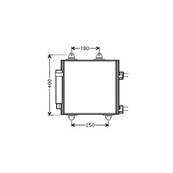 Condenseur de Climatisation pour TOYOTA AYGO I ph.1 2005-2008, OEM: 6455EE, Neuf