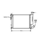 Radiateur de refroidissement moteur pour PEUGEOT 306 ph.2 1997-1999, OEM: 133051, Neuf
