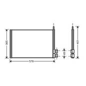 Condenseur de Climatisation pour FORD FUSION ph.1 2002-2005, OEM: 1142771, Neuf